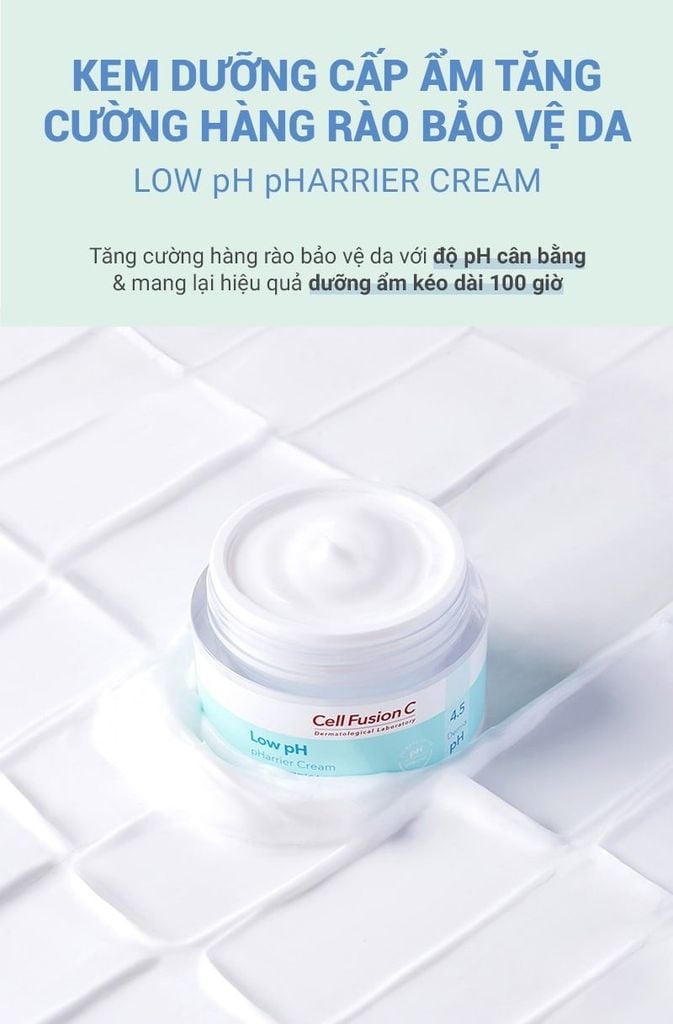 Kem Dưỡng Cấp Ẩm & Tăng Cường Hàng Rào Bảo Vệ Da Cell Fusion C Low pH pHarrier Cream