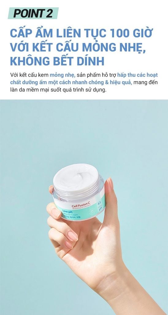 Kem Dưỡng Cấp Ẩm & Tăng Cường Hàng Rào Bảo Vệ Da Cell Fusion C Low pH pHarrier Cream