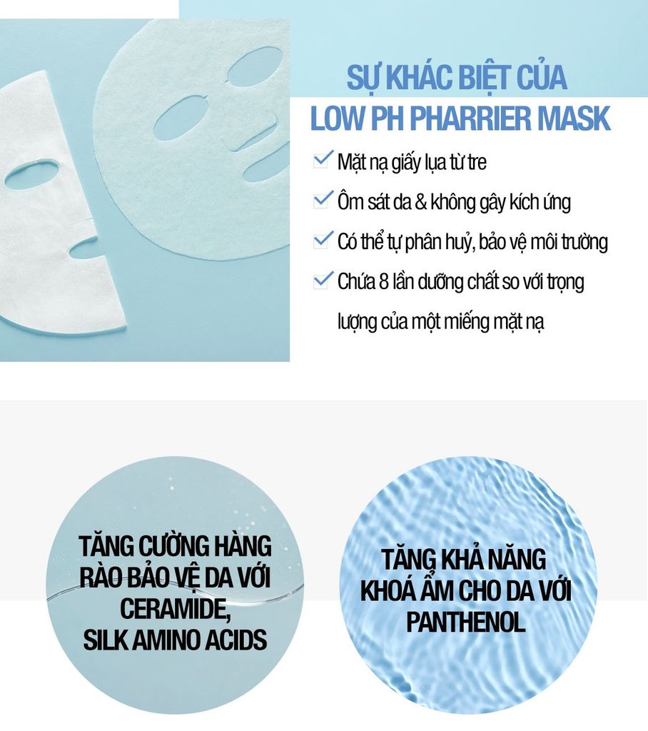 Mặt Nạ Cấp Ẩm & Cân Bằng Độ pH Cell Fusion C Low pH pHarrier Mask