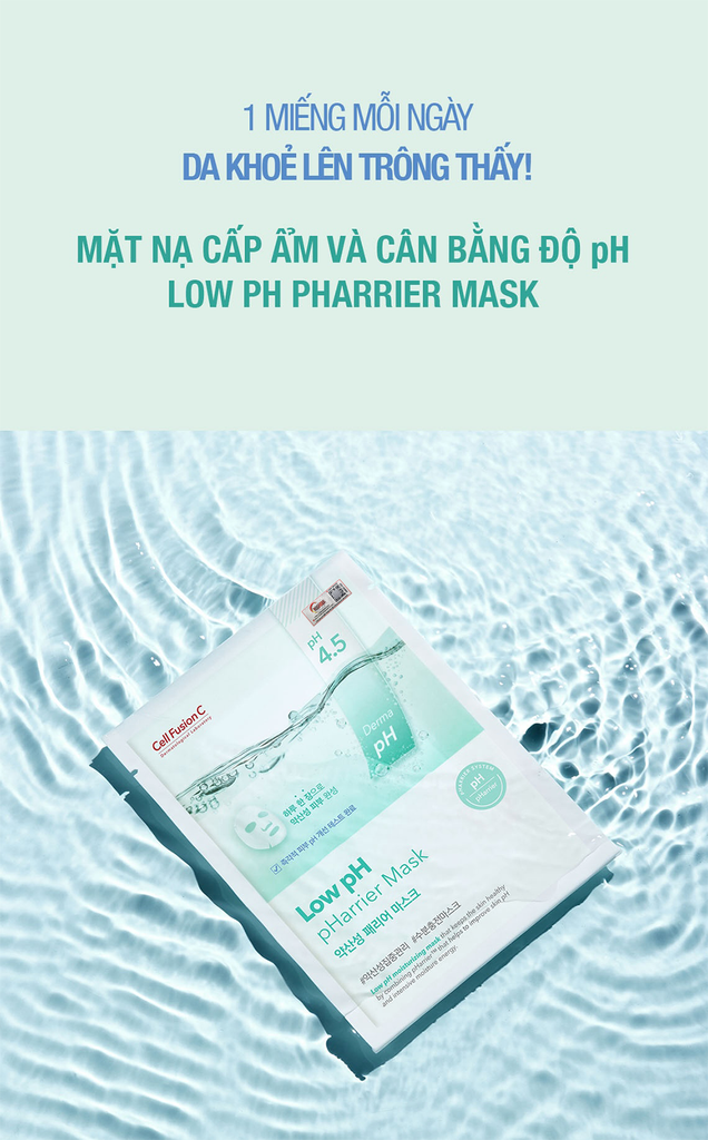 Mặt Nạ Cấp Ẩm & Cân Bằng Độ pH Cell Fusion C Low pH pHarrier Mask