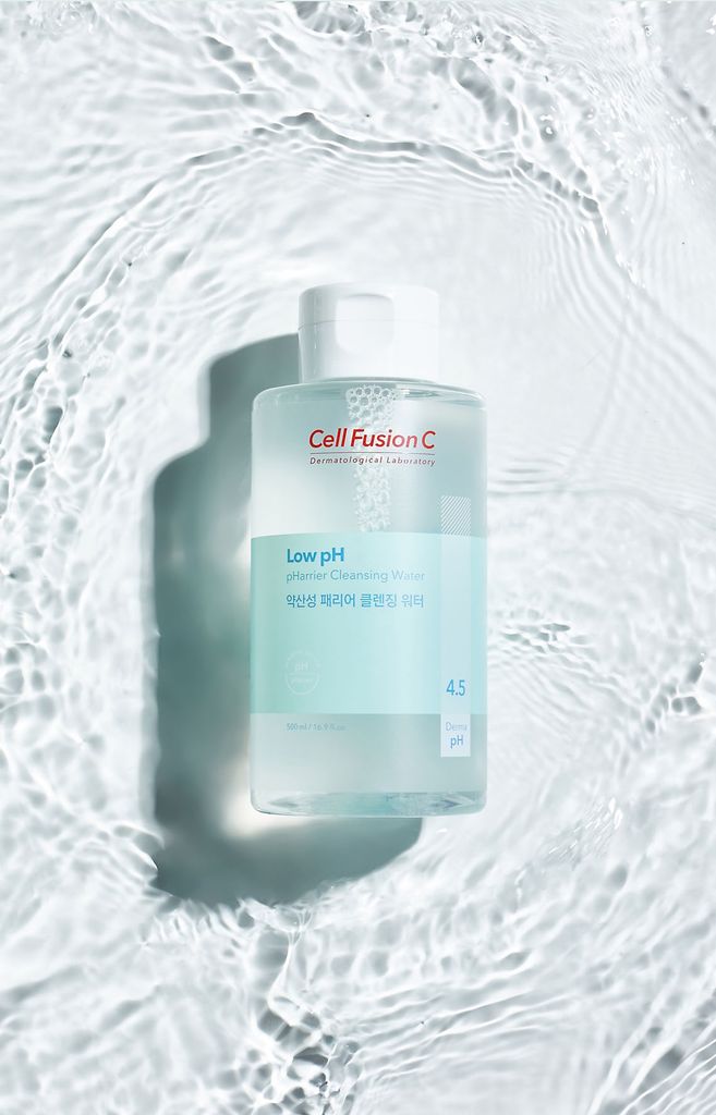 Nước Tẩy Trang Rửa Mặt Cấp Ẩm Cân Bằng độ pH Trên Da Cell Fusion C Low pH Pharrier Cleansing Water