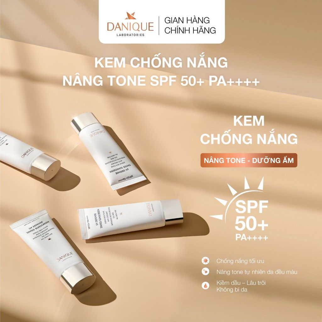 Kem Chống Nắng Nâng Tone Thay Kem Nền & Che Khuyết Điểm Danique UV Defense Tinted Sunscreen SPF 50+ PA++++
