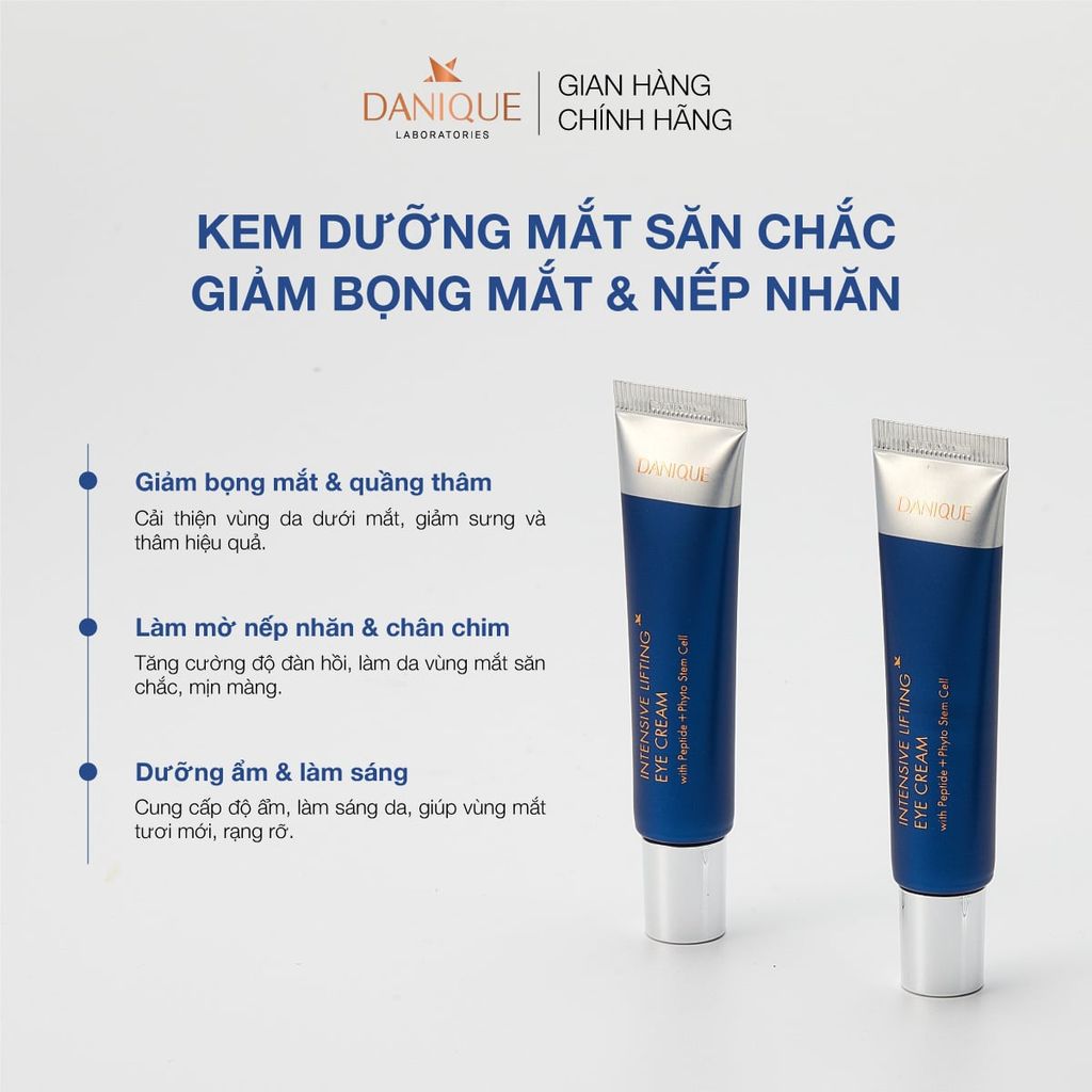 Kem Dưỡng Mắt Săn Chắc, Giảm Bọng Mắt & Nếp Nhăn Danique Intensive Lifting Eye Cream