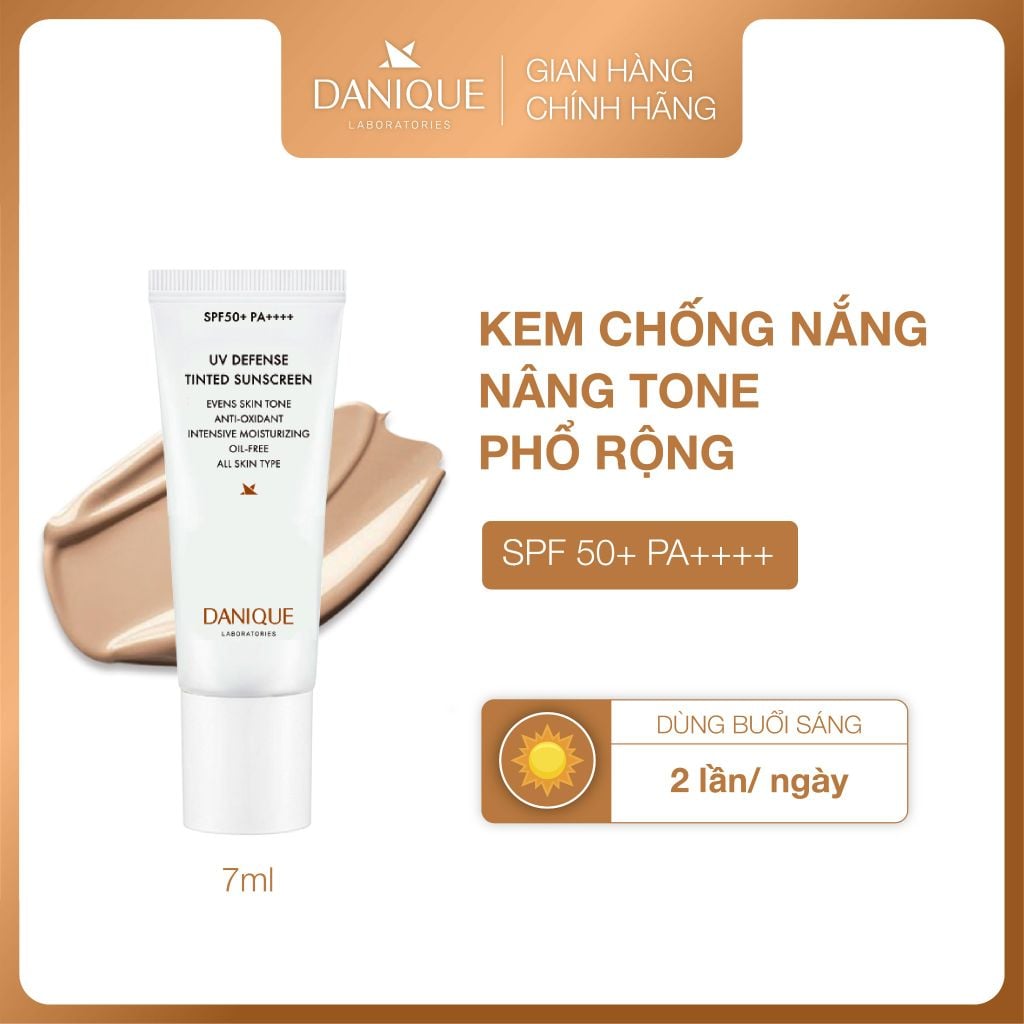Kem Chống Nắng Nâng Tone Thay Kem Nền & Che Khuyết Điểm Danique UV Defense Tinted Sunscreen SPF 50+ PA++++