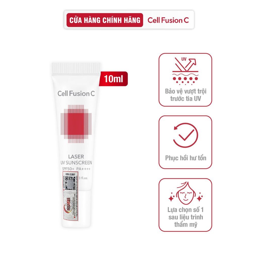Kem Chống Nắng Phổ Rộng Cho Da Treatment Sau Laser Phi Kim Cell Fusion C Laser UV Sunscreen SPF50+ PA++++