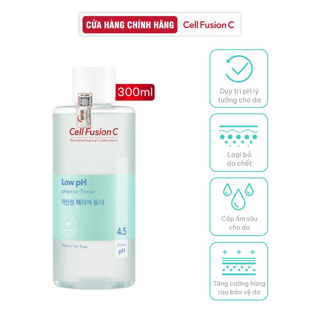 Toner Cân Bằng Cấp Ẩm Tăng Cường Hàng Rào Bảo Vệ Da Cell Fusion C Low pH Pharrier Toner Serene Space Sản Phẩm Chính Hãng