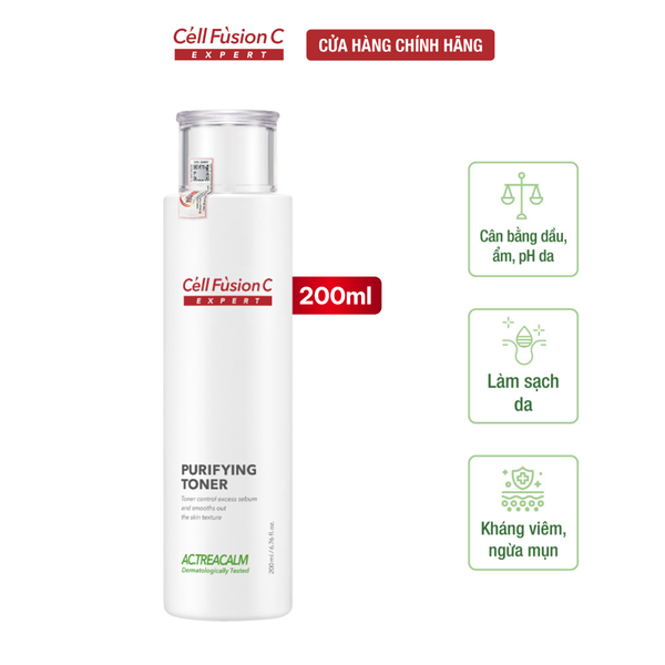 Nước Cân Bằng Thanh Khiết Cho Da Nhờn Mụn Cell Fusion C Expert Purifying Toner