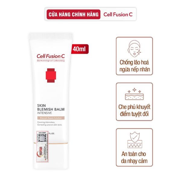 Kem Nền Che Khuyết Điểm Phục Hồi Da Nhạy Cảm & Tổn Thương Cell Fusion C Skin Blemish Balm Intensive