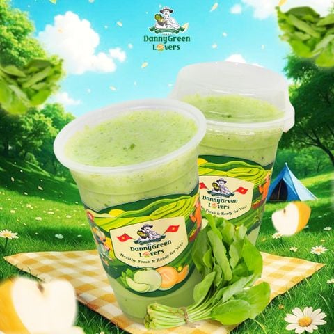 Sữa Chua Lê Mix Cải Bó Xôi thử thôi là ghiền