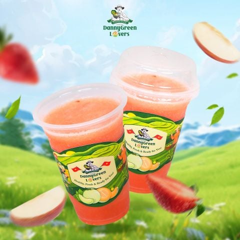 Sinh Tố Táo Mix Dâu trăm họ