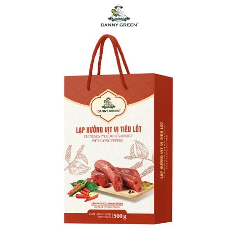 Hộp Lạp Xưởng Vịt Vị Tiêu Lốt 500g