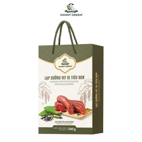 Hộp Lạp Xưởng Vịt Vị Tiêu Đen 500g