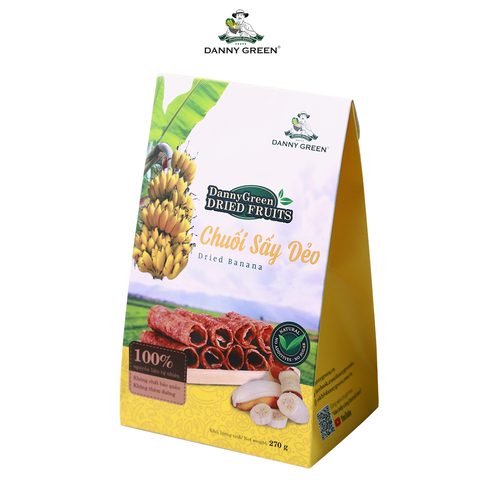 Hộp chuối sấy dẻo DannyGreen (270g)