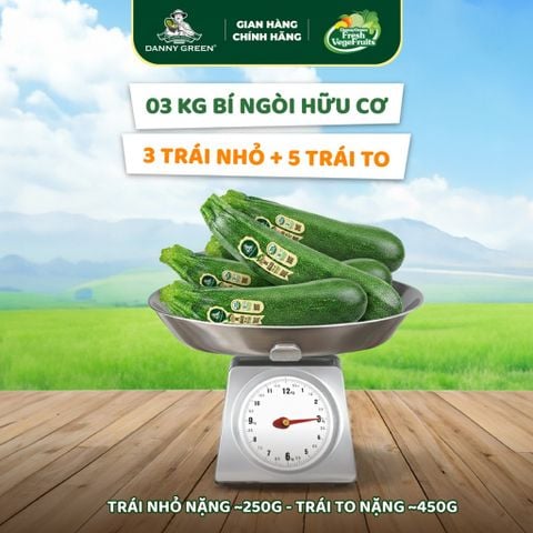 3 kg bí ngòi hữu cơ