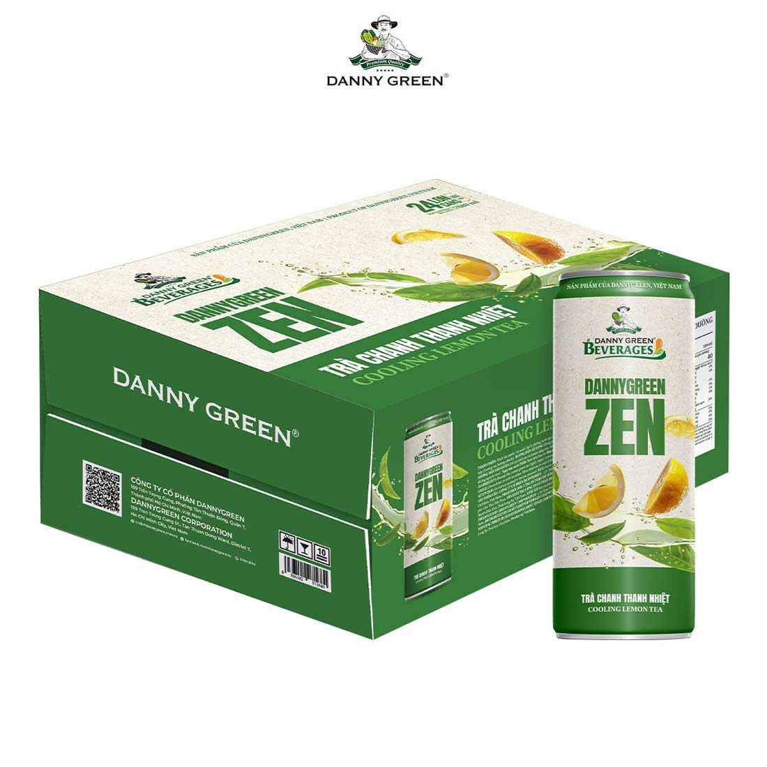 Thùng 24 Lon Nước Trà Chanh Thanh Nhiệt 320ml – DannyGreen BioMarkt