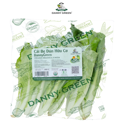Túi Rau Cải Bẹ Dún Hữu Cơ 300g