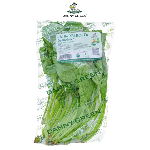 Túi Rau Cải Bó Xôi Hữu Cơ 300g