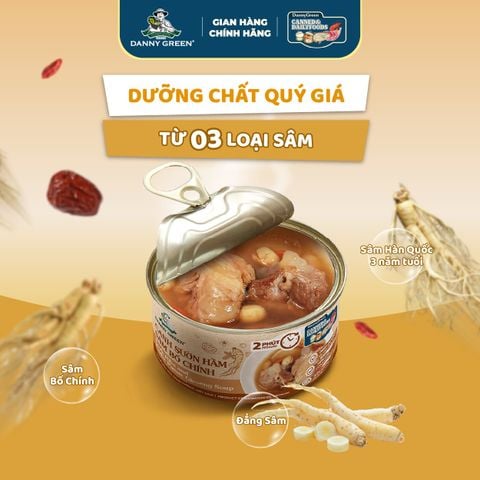 Hộp Canh sườn hầm sâm bố chính 400g