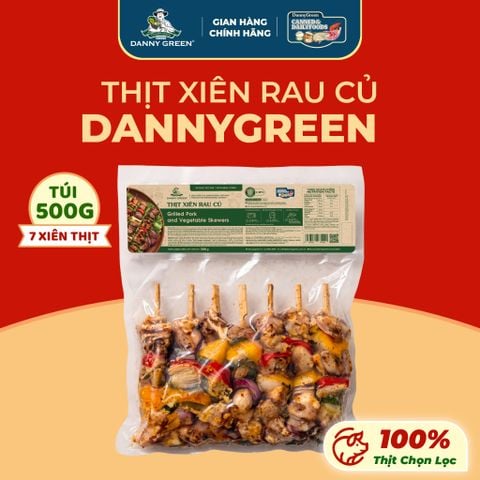 Thịt xiên rau củ 500g