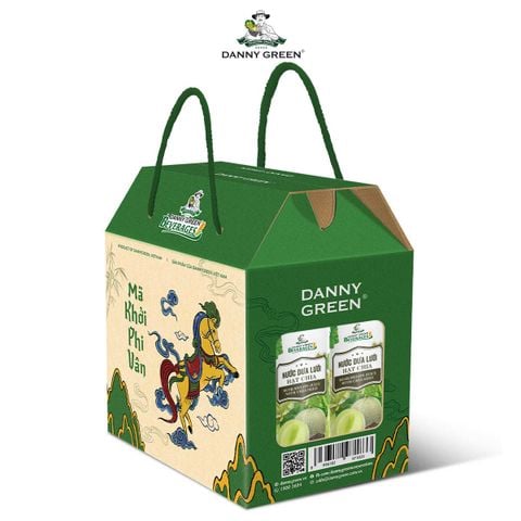 Lốc 6 lon nước Dưa Lưới Hữu Cơ - Hạt Chia 320ml