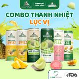 Thùng 24 Lon Nước Ép Trái Cây Mix 6 Vị