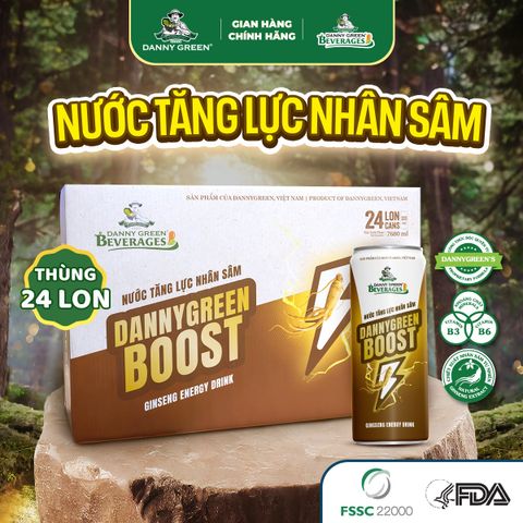 Thùng 24 Lon Nước Tăng Lực Nhân Sâm 320ml