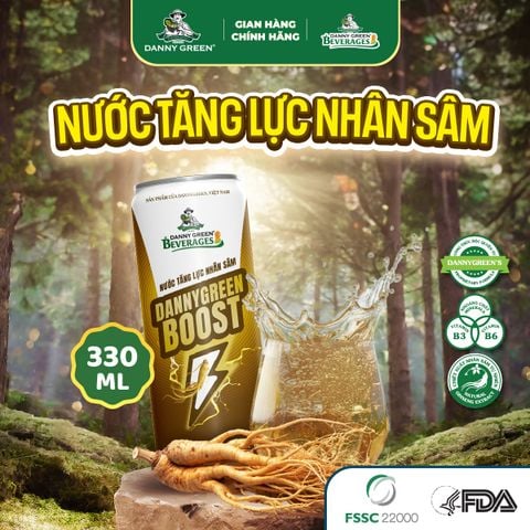 Lon Nước Tăng Lực Nhân Sâm 320ml