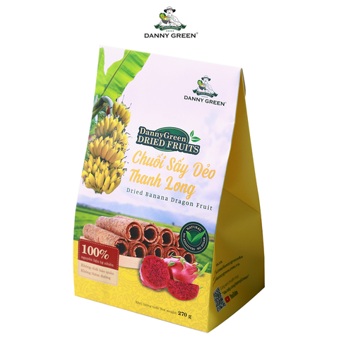 Hộp chuối & thanh long đỏ sấy dẻo DannyGreen (270g)