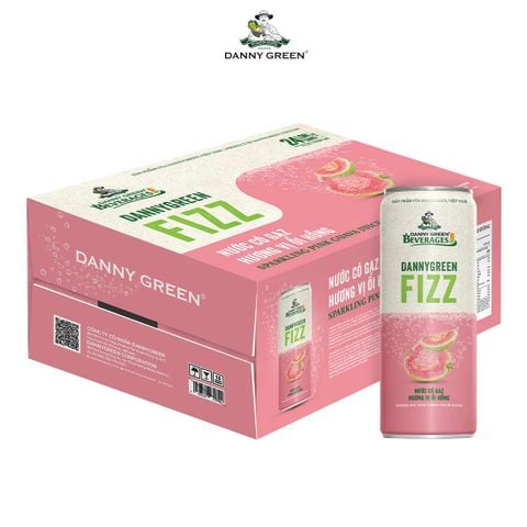 Thùng 24 Lon Nước Có Gaz Hương Vị Ổi Hồng 330ml