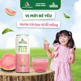 Thùng 24 Lon Nước Có Gaz Hương Vị Ổi Hồng 330ml