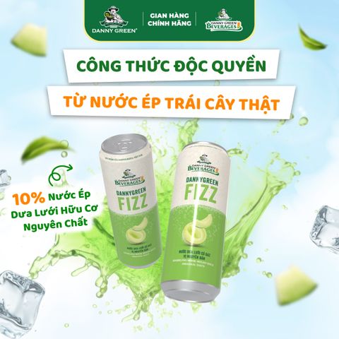 Lốc 6 lon nước Dưa Lưới Có Gaz - Nguyên Bản 330ml