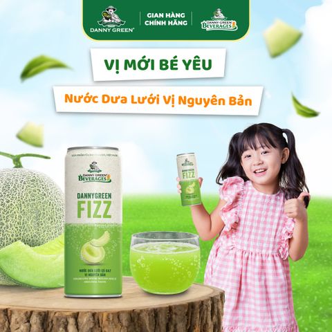 Lon nước Dưa Lưới Có Gaz - Nguyên Bản 330ml