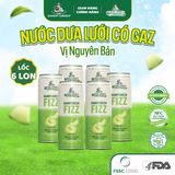 Lốc 6 lon nước Dưa Lưới Có Gaz - Nguyên Bản 330ml