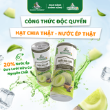 Thùng 24 lon nước Dưa Lưới Hữu Cơ - Hạt Chia 320ml