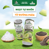 Thùng 24 lon nước Dưa Lưới Hữu Cơ - Hạt Chia 320ml
