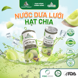 Lon nước Dưa Lưới Hữu Cơ - Hạt Chia 320ml