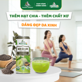 Lốc 6 lon nước Dưa Lưới Hữu Cơ - Hạt Chia 320ml