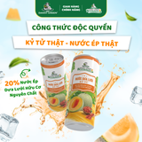 Lốc 6 lon nước Dưa Lưới Hữu Cơ - Kỷ Tử 320ml