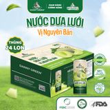 Thùng 24 lon nước Dưa Lưới Hữu Cơ - Nguyên Bản 320ml
