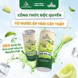 Lốc 6 lon nước Dưa Lưới Hữu Cơ - Nguyên Bản 320ml