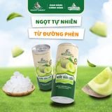 Thùng 24 lon nước Dưa Lưới Hữu Cơ - Nguyên Bản 320ml