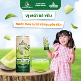 Thùng 24 lon nước Dưa Lưới Hữu Cơ - Nguyên Bản 320ml