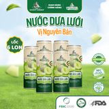 Lốc 6 lon nước Dưa Lưới Hữu Cơ - Nguyên Bản 320ml