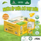 Thùng 24 Lon Nước Ép Dứa Có Thịt Dứa 250ml