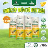 Lốc 6 Lon Nước Ép Dứa Có Thịt Dứa 250ml