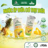 Lon Nước Ép Dứa Có Thịt Dứa 250ml