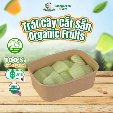 Dưa Lưới Hữu Cơ Biển Ngọc Bích Cắt Sẵn 300Gr