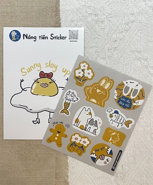 Sticker Sunny Slay – Airy Workshop