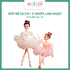 Búp bê 30cm 13 khớp, mặc váy múa Ba-lê, linh hoạt, tặng kèm hộp - đồ chơi trẻ em búp bê kèm trang phục