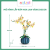 Gạch ghép mô hình bình hoa lan rừng mùa xuân, sắc màu rực rỡ